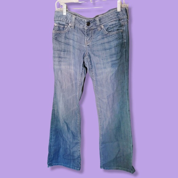 American Eagle Vintage Y2K Favorite Boyfriend Flare Low Rise Jeans 4 dark wash - Picture 8 of 8